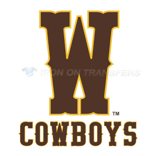 Wyoming Cowboys Logo T-shirts Iron On Transfers N7068 - Click Image to Close